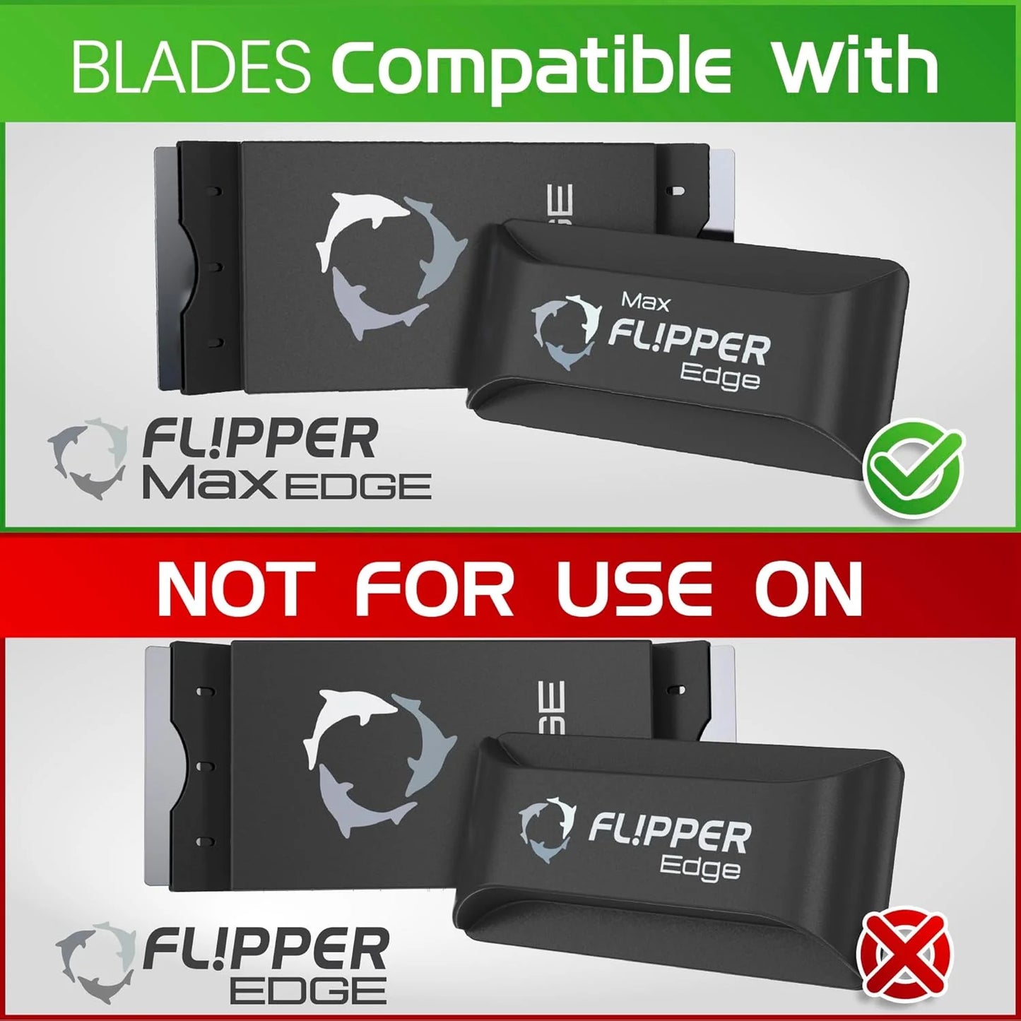 Flipper Blade Stainless Steel Edge MAX (4pk)