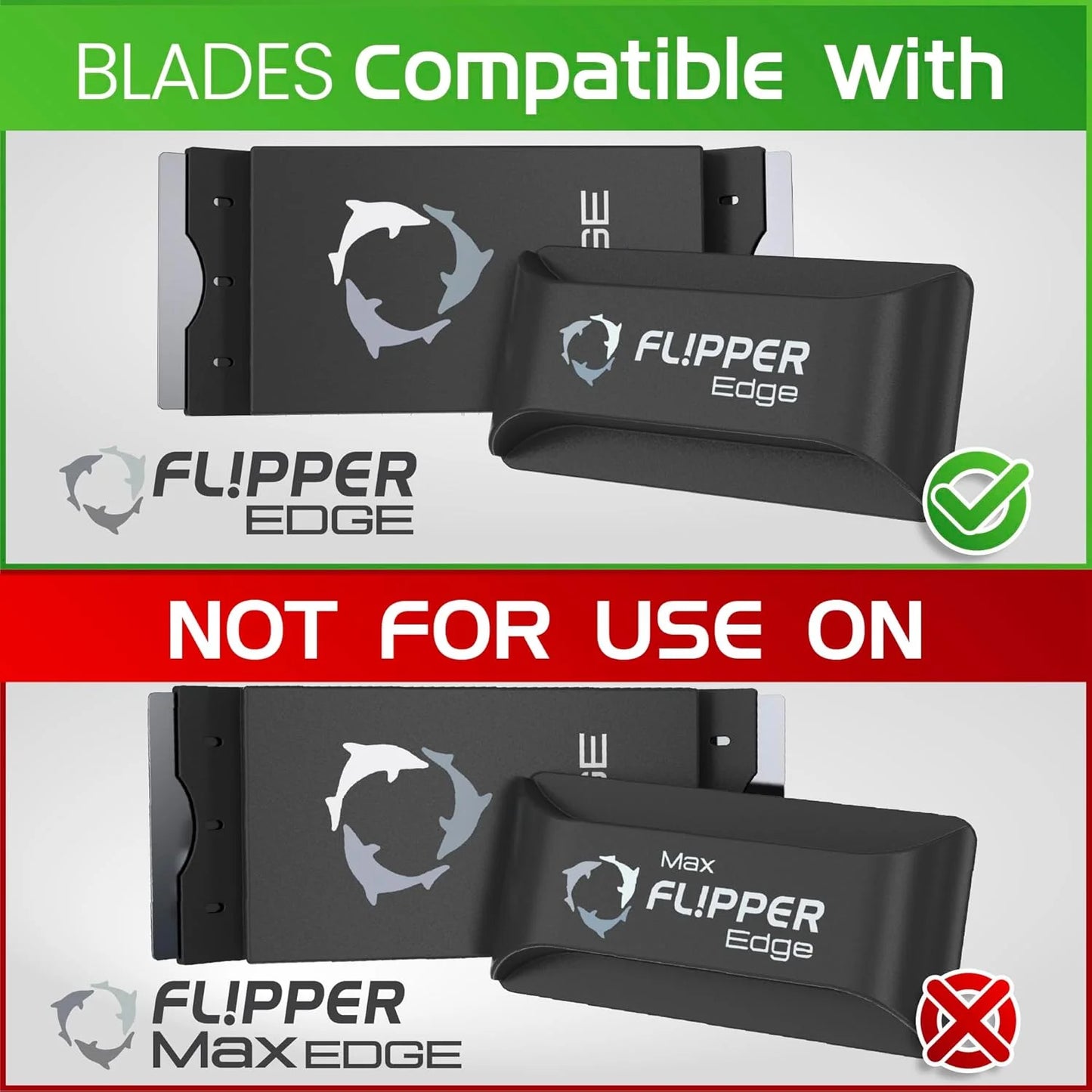 Flipper Blade Stainless Steel Edge (4pk)